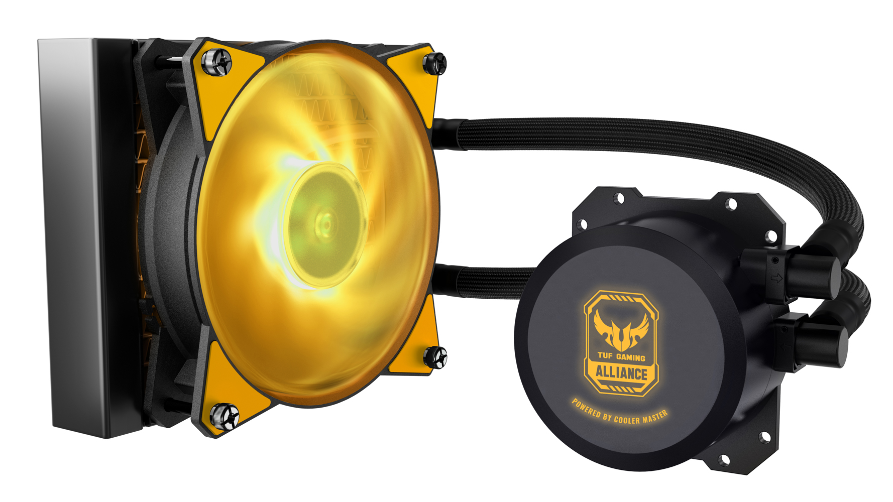 空冷CPUクーラー「MasterAir MA410P TUF Gaming Edition」、水冷CPU